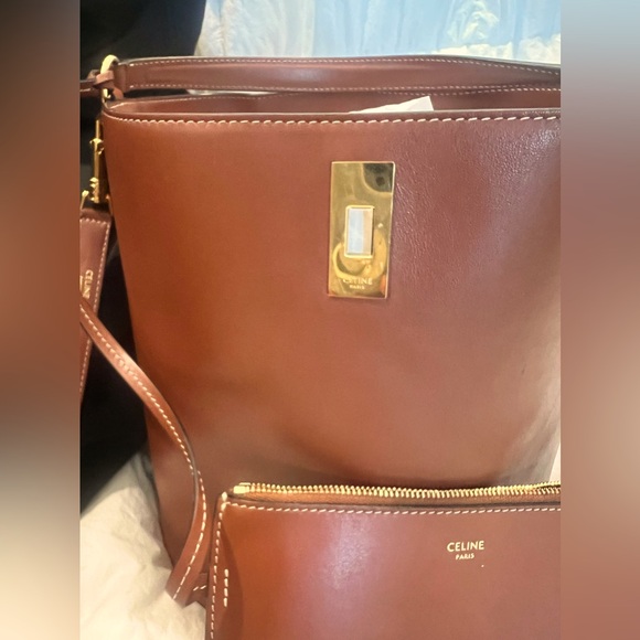 Celine Bucket 16 Bag in Smooth Calfskin, Tan - Picture 4 of 7
